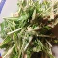 はらぺこウサギのママ's cooksnap of when they made 簡単水菜とツナのサラダ.