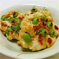 旦那は皿洗い's cooksnap of when they made フカフカ☆はんぺんのウインナー枝豆焼き.