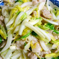 けんちゃんひーちゃん's cooksnap of when they made 塩もみ白菜と豚肉の炒め物.