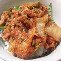 ハッピィ0730's cooksnap of when they made まぐろとキムチでユッケ丼。.