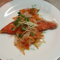 miykitchen's cooksnap of when they made さっぱり食べる★鮭のマリネ.