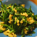 hamjiro's cooksnap of when they made ほうれん草と卵の炒め物☆.