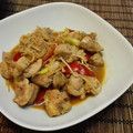gongmei's cooksnap of when they made ■鶏と長芋とトマトのニンニク香り炒め■.