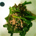 watsun's cooksnap of when they made ほうれん草の海苔あえ.