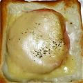 くぅ＆ひめ's cooksnap of when they made ★簡単クロックムッシュ.
