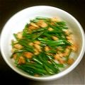 shinrimyu's cooksnap of when they made 鶏ひき肉とにんにくの芽のバター醤油炒め.