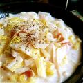 mugorgo's cooksnap of when they made 妊婦も嬉しい白菜とベーコンのミルクうどん.