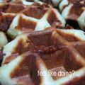 rey＠たなしの's cooksnap of when they made ベルギーワッフル応用編　チェダーチーズワッフル♪.