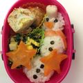 MicioMicia's cooksnap of when they made クリスマスお弁当・スノーマン.