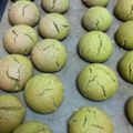 aochan☆'s cooksnap of when they made ほろりほろりな抹茶スノーボール.