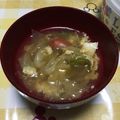 kyoraitai's cooksnap of when they made 超簡単！キャベツと卵のコンソメスープ.