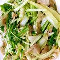 standardk's cooksnap of when they made 塩もみ白菜と豚肉の炒め物.
