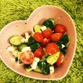 うさぎじるし's cooksnap of when they made トマトきゅうりのカプレーゼ風サラダ.