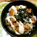 ゆかゆか1186's cooksnap of when they made 簡単！リメイク♪鶏の味噌マヨ丼♪.