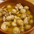 ぽれぽれ2000's cooksnap of when they made 鮭の白子とマッシュルームのアヒージョ♪.