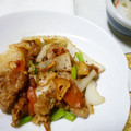 ruruyun's cooksnap of when they made 簡単♪かぶとおくらの豚肉生姜焼き炒め.