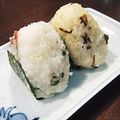 Ｐ子ママ's cooksnap of when they made 頬張って♡ウメ大葉ちりめんおにぎり.