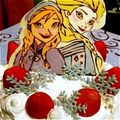 コナコタ's cooksnap of when they made 誕生日ケーキ☆アナと雪の女王デコチョコ.