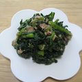 Hamorin724's cooksnap of when they made 春菊とツナの和え物.