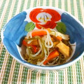 SP♪'s cooksnap of when they made ✿切り昆布とシラタキ、人参、さつま揚げ煮.