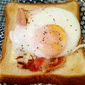 westerly's cooksnap of when they made チーズ＆ベーコンエッグトースト.