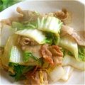 sweet_rose's cooksnap of when they made 豚肉と白菜のニンニク炒め.