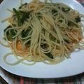 だく子's cooksnap of when they made ほうれん草とトマトのペペロンチーノ.