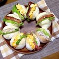 はるくんのmama 's cooksnap of when they made クリスマスパーティ☆★リースサンド★☆.
