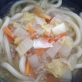 H♡S's cooksnap of when they made 白菜と鶏ひき肉のあんかけうどん.