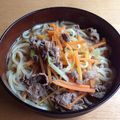 たや♪'s cooksnap of when they made 簡単！パパっと肉うどん☆.