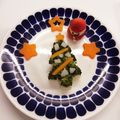 クロネコ's cooksnap of when they made クリスマス離乳食 ポテサラツリー.