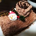 季実子712's cooksnap of when they made チョコパウンドで簡単ブッシュドノエル.