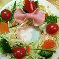 クックQBWWB8☆'s cooksnap of when they made クリスマスにピッタリ☆リースサラダ.