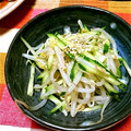 misakitcen's cooksnap of when they made もやしときゅうりのナムル.