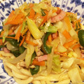 morio28's cooksnap of when they made あっさりうまうま♡和風な焼きうどん.