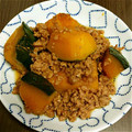みんてあ's cooksnap of when they made 簡単！冷えても美味しい挽肉かぼちゃの煮物.