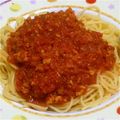 にゃーちゃりちゃん's cooksnap of when they made ミートソーススパゲッティ（ボロネーゼ）.