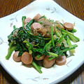 うっきー太郎's cooksnap of when they made ほうれん草とウインナーのおかか醤油炒め.