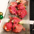 のらむーちょ's cooksnap of when they made 前菜：洋梨とブルーチーズの生ハム巻.