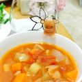 じぇっしー's cooksnap of when they made スープをのぞき込むソーセー人♡子供の日に.