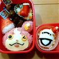 ほのハル's cooksnap of when they made 妖怪ウォッチ キャラ弁★クリスマスver.