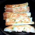 nanasworld's cooksnap of when they made エビとアスパラのクリチ春巻き.