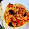 ryocota's cooksnap of when they made シンプルに♪ ナスのトマトソースパスタ.