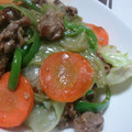 mayuryu's cooksnap of when they made 牛肉とレタスのオイスターソース炒め！.