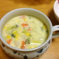 piano☆love's cooksnap of when they made 豆乳仕立てのポカポカ冬のコーンスープ.