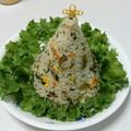 もこもこtrain's cooksnap of when they made ☆クリスマスツリーピラフ☆.