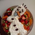 ☆TSKM☆'s cooksnap of when they made クリスマス☆オラフのケーキ(♡´艸`).