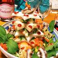 sayomomo's cooksnap of when they made ✩食パンでホワイトクリスマスツリー✩.