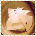 nakamucchi's cooksnap of when they made 超簡単！かぶと大根の梅こんぶ茶漬け.