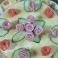たいとこうのはは's cooksnap of when they made ケーキのよう押し寿司.